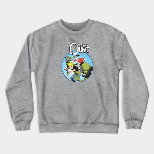 Jonny Quest - Lizard Men Crewneck Sweatshirt by Chewbaccadoll